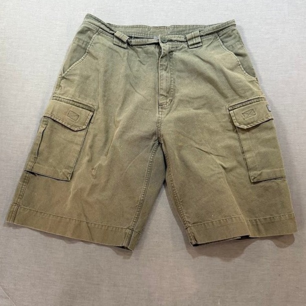 Nike Cargo Shorts Men's Size 34 Khaki Green Athletic Outdoor 32x10